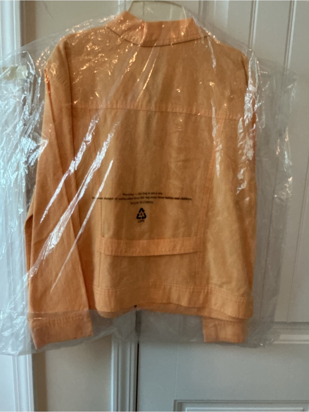 J. Jill Light Orange Utility Jacket with Button Flap Pockets - Picture 2 of 6